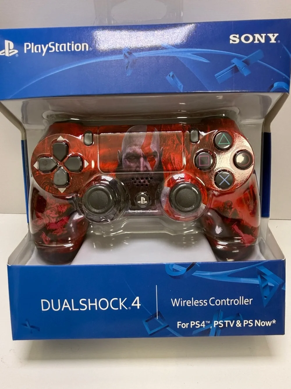 Sony DualShock 4 Wireless Controller – Red and Black Kratos Theme